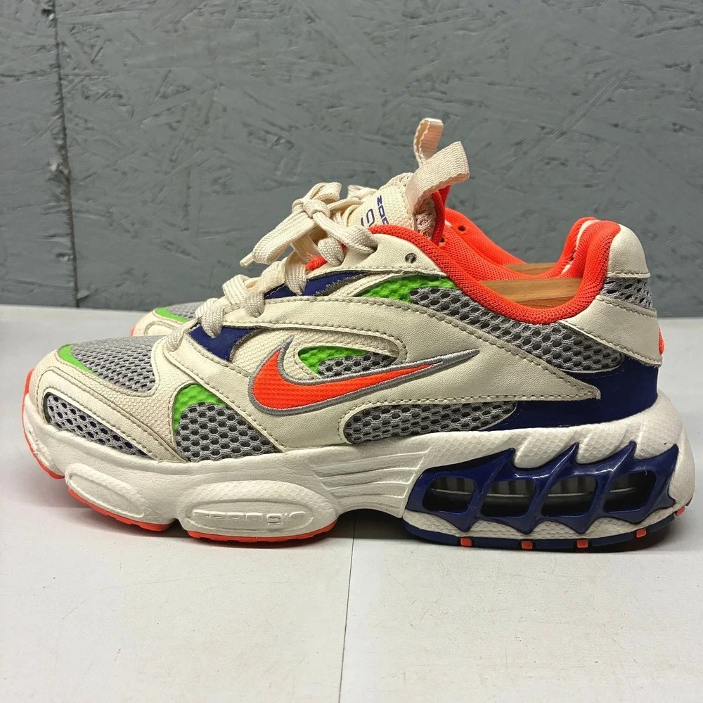 Nike Zoom Air Fire Chunky Running Sneakers Womens 7 White Multicolor Y2K Retro